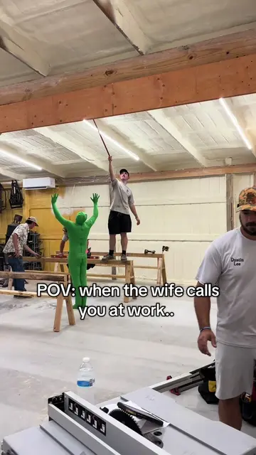 When the wife calls you at work #foryou #reels #construction #work #fyp 