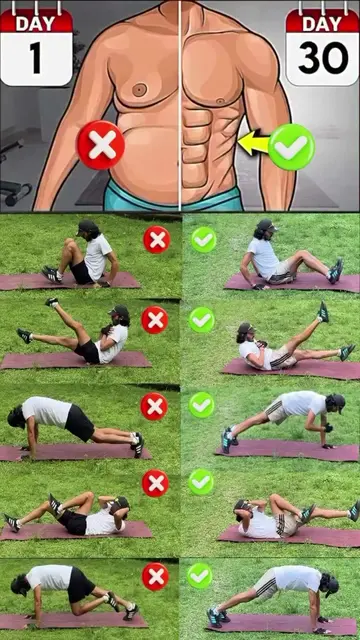 Your abs don’t need more reps—they need better form. 🔥 These 5 exercises show t