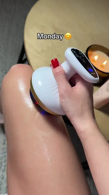 Trying vacuum massage for smoother-looking skin ✨ #massage #cellulite #smoother 