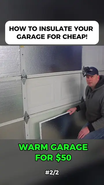 How to Insulate Your Garage For Cheap! (2/2) #garagedoor #GarageDoorRepair #DIYH