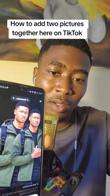 How to add two pictures together here on TikTok 
