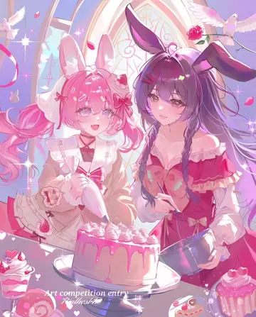 Bun bun art contest entry ✨ #bunbunsweetsanddesserts #digitalart#digitalart #rec