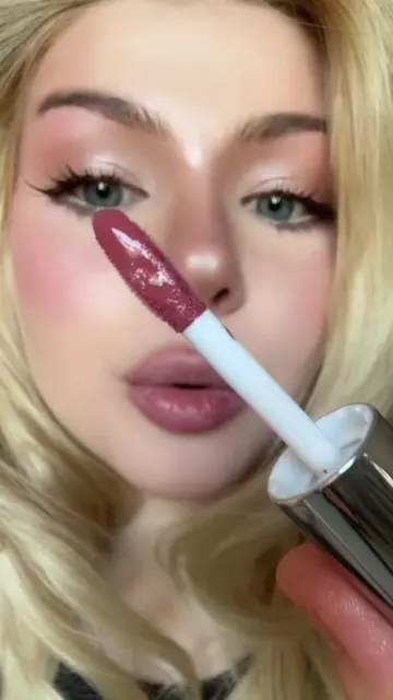 rosy nude lips 💗✨ using spectra ultra stay color tranfer proof lip vinyl 003 ve