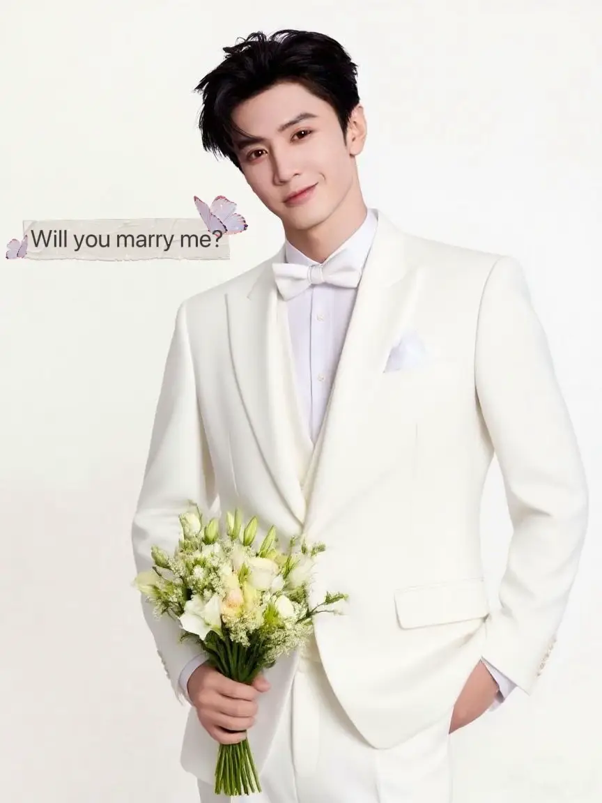 ถ้าใส่ชุดขาวหล่อขนาดนี้มาขอแต่งงาน แต่งมั้ย? 🤭😳😳😳😳 Will you marry me? Me: แ