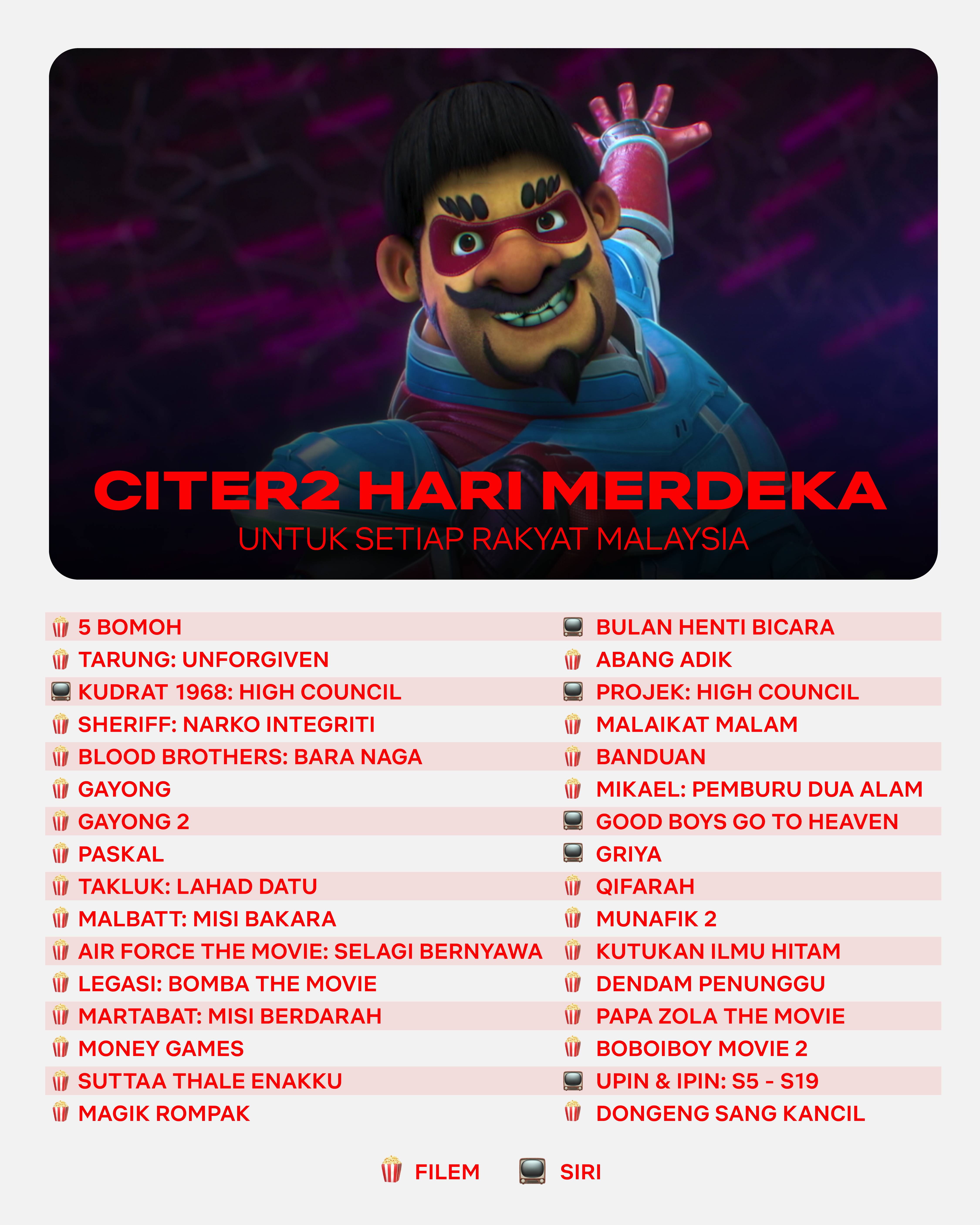 Sempena cuti panjang Merdeka nanti, Min dah kumpul citer2 untuk korang layan 🇲�