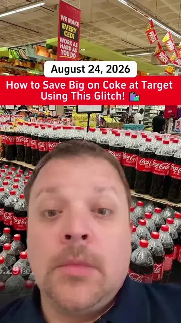 🚨 Target has a glitch deal! 🚨 I saved over $26 on 6 packs of Coke using the Ta