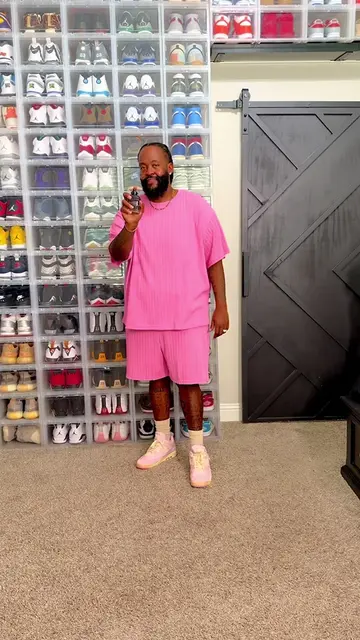 My daughter asked the whole family to wear pink for her 13th birthday… so that's
