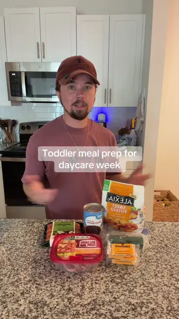 prepping his lunches for the week now so daycare mornings aren’t a scramble in a