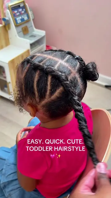This toddler hairstyle I did on my baby girl was easy, quick & CUTE. Would you t