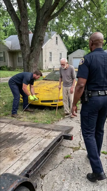 The police stopped me from taking an elderly widower’s forgotten Corvette... but