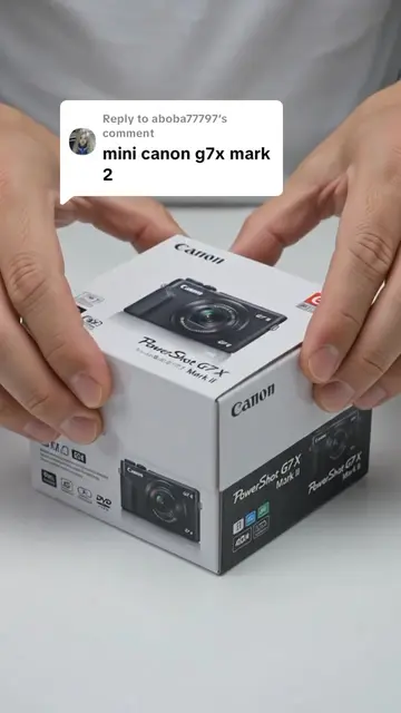 Replying to @aboba77797  CANON G7 X MARK II just went MINI 📸🔥 Tiny camera, BIG