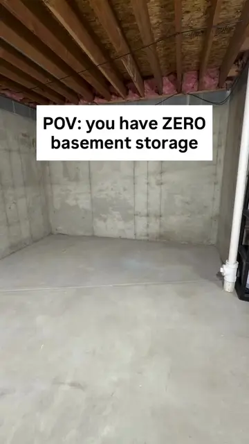 Super easy basement storage shelves🔨 You know you need them! Go build yourself 