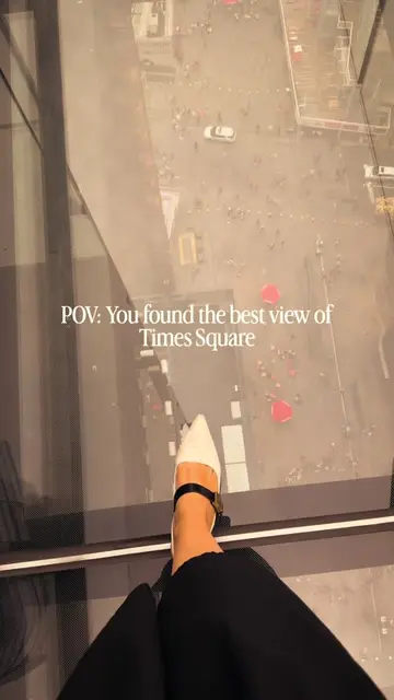 Would you believe one of the best views of Times Square is still this unknown? T