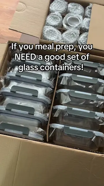 If you meal prep, you NEED a good set of glass containers! 🙌🏼🤍 These are stur