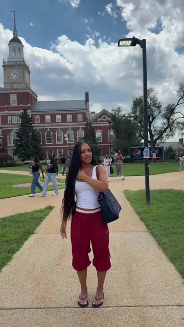 On the yard ofc #outfit #fit #howarduniversity #hbcu 