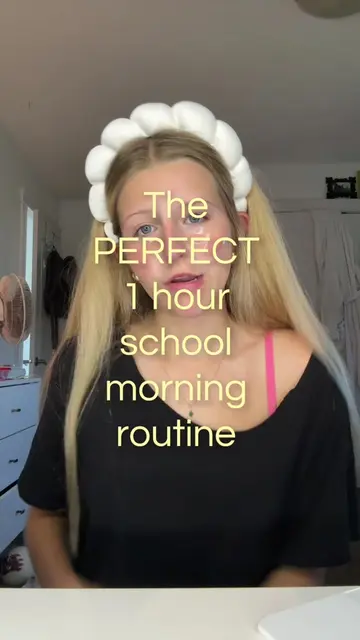 G R W M | 💓👀⏰ THE 1hour school morning routine! #fyp #requested #morningroutin