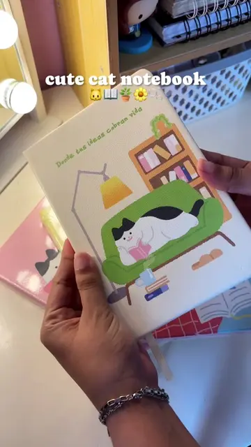 cute notebooks 🐱📖🪴🌼🫧 para usar de diario, journaling o libreta de notas 🫶�