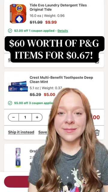 HOW TO SCORE NEARLY $60 OF P&G HOUSEHOLD AND PERSONAL CARE PRODUCTS FOR A FINAL 