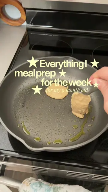 What I meal prep for my 9 month old this week 🥞🥦🤍 Making mealtime a little ea