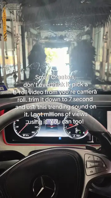 Small Creators, don't overthink it. pick a b-roll video from you're camera roll.