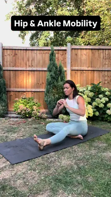Hip & Ankle mobility drills for your next workout 🥰 #hipmobility #anklemobility