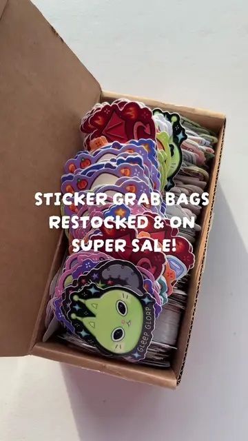 Sticker grab bags have been restocked!! These are Overstock or OOPS stickers and