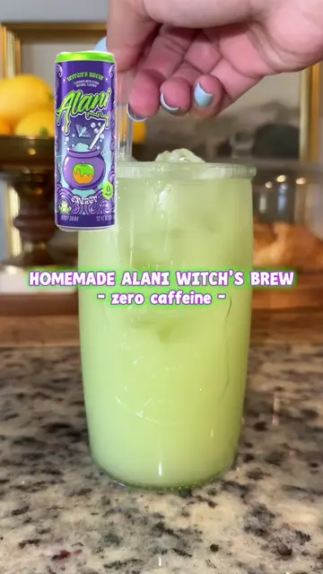 Homemade alani witch’s brew with zero caffeine. #alaninu #witchsbrew #dirtysodas
