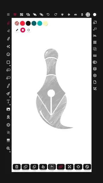 Pen + Paint brush logo design process #vectorink #vectorart #designprocess #grap