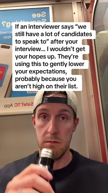 I’m not saying you should give up all together, but usually after they interview