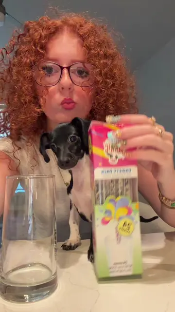 Trying nostalgic treats #nostalgic #early2000s ##foodreview##minidachshund
