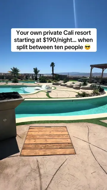 #tiktokgohiddengems #lazyriverhouse #joshuatree #joshuatreeresort #privaterental