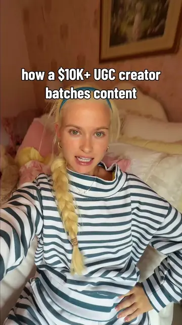a realistic UGC batching day 🎥💻 come behind the scenes with me!! lmk if you wa