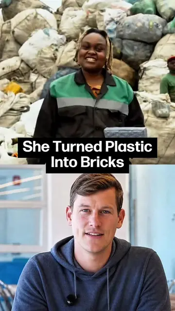 Nzambi Matesi turns unrecyclable plastic waste into bricks five times stronger t