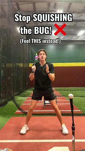 Stop telling your kid to “squish the bug.” ❌ When you tell a young hitter to rot