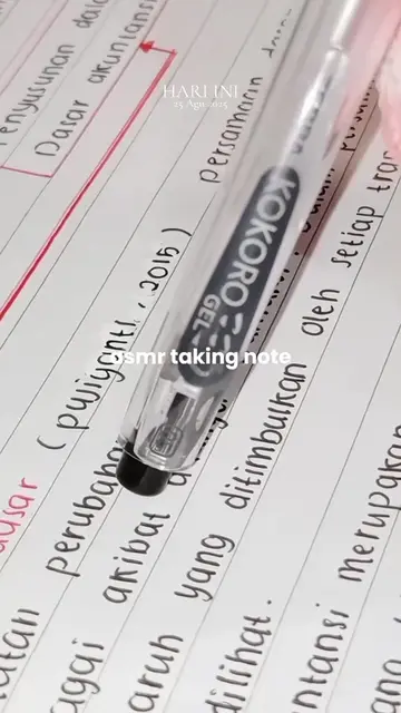 #asmr taking notes 🗒️