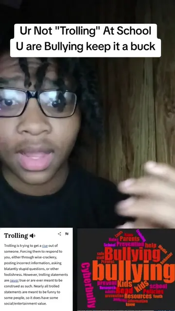 Ur not "Trolling" u are Bullying  #fyp #yap #rant #positivity #school 