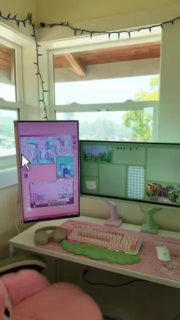 A little desk setup tour 🖥️✨ Still a work in progress, but I’m pretty proud of 