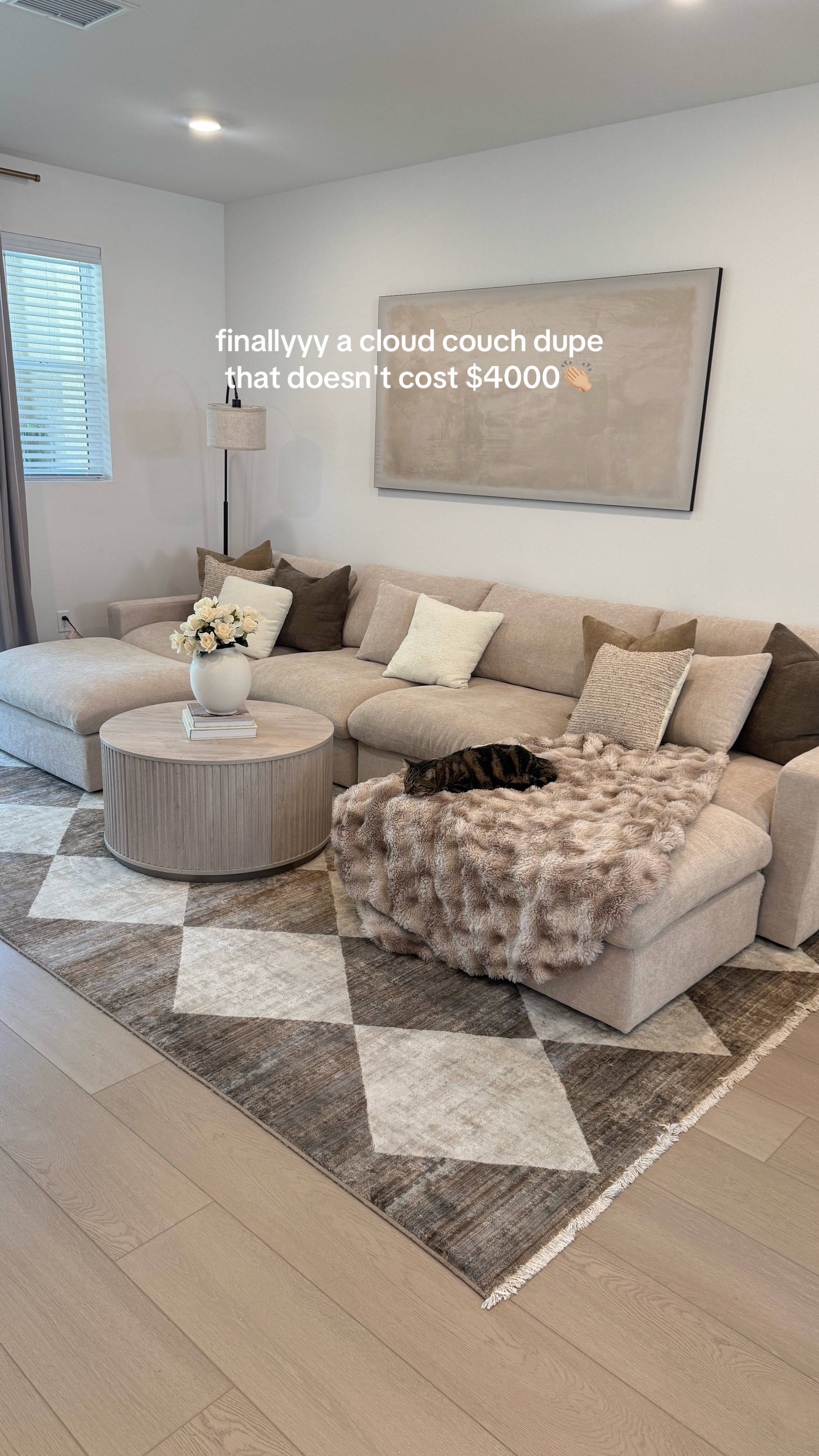 my cloud couch is a dream🤩 🔗is in my bio🤗 my cloud couch dupe is from wayfair