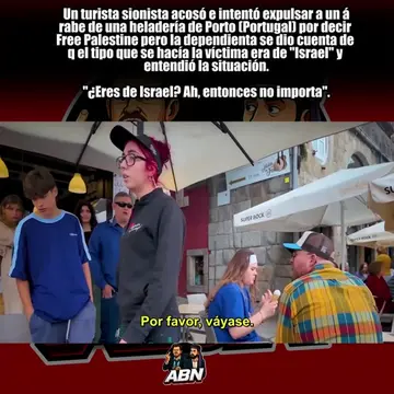 Un turista sionista acosó e intentó expulsar a un árabe de una heladería de Port