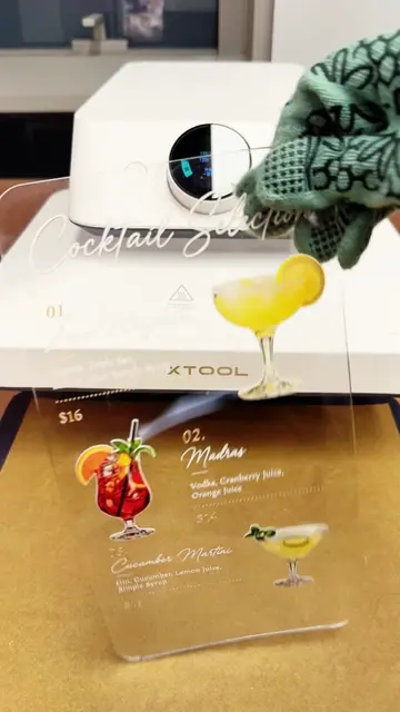 🍸 A paper menu makes a craft cocktail look cheap. Print the drink list in full 