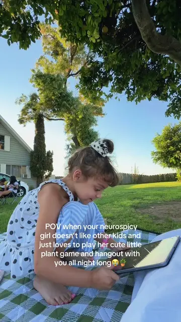 She unlocked all of the plants in the game btw😭🪴 #autismmom #neurodivergenttik
