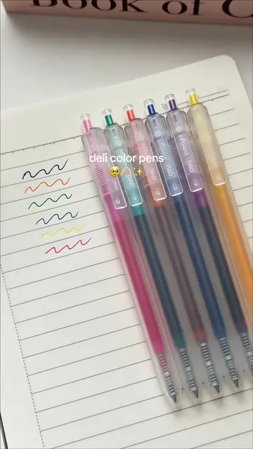 @Deli Stationery PH  Deli color gel pens recommendations for you #delicolorgelpe