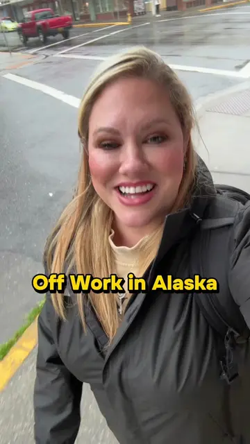 Off work in Alaska let’s go pick up some dinner to go of course all the food up 