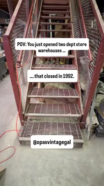 Most vintage is found. Ours was forgotten. When my grandfather’s department stor