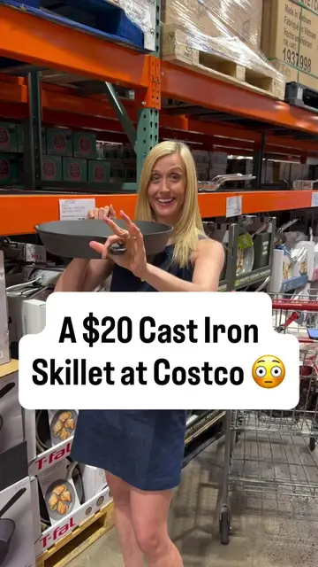We have NO idea how this pre-seasoned cast iron skillet is only $20😍 At William