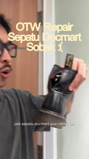 Ajaib banget akhirnya nemu tempat repair sepatu docmart atau sepatu2 leather lai