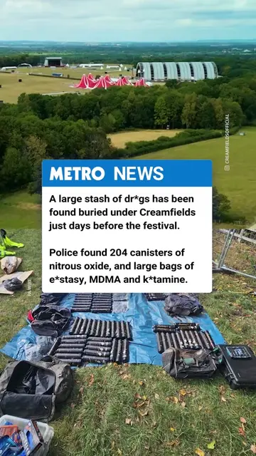 Police have been digging up more than just dirt at this year's Creamfields site.