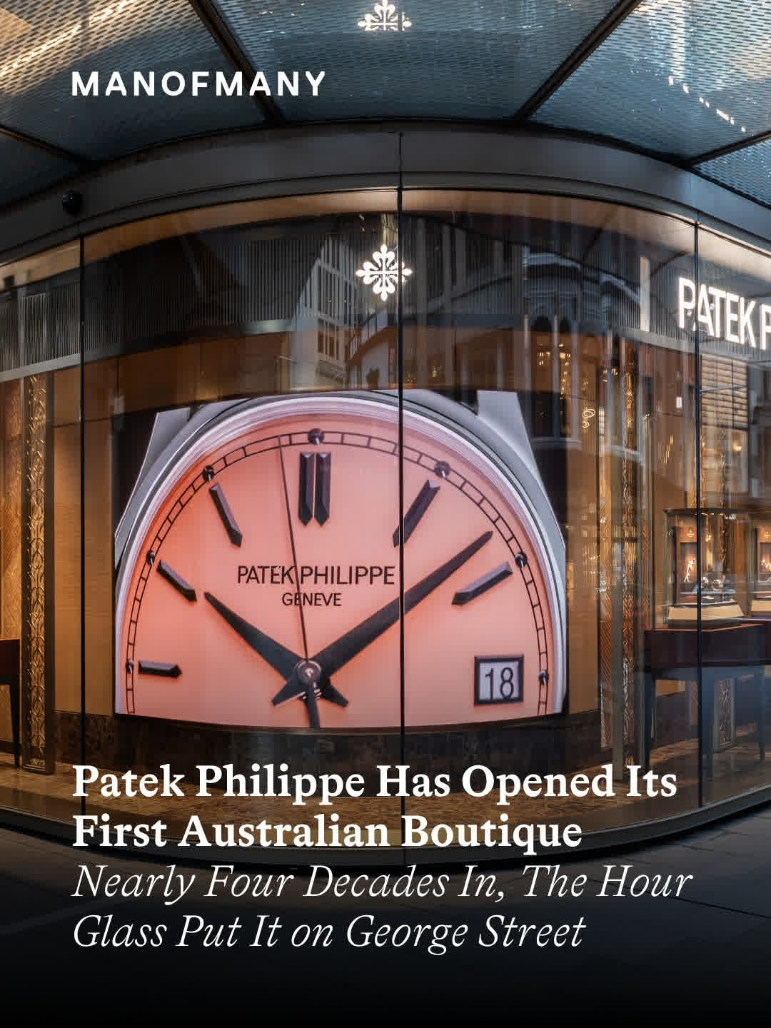 Australia has its first Patek boutique. @patekphilippe and @thehourglass_officia