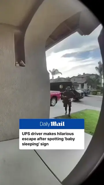 A UPS driver in Temecula, California, has gone viral for his hilarious reaction 