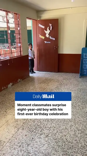This 8-year-old boy was overwhelmed with joy as he was able to celebrate his fir